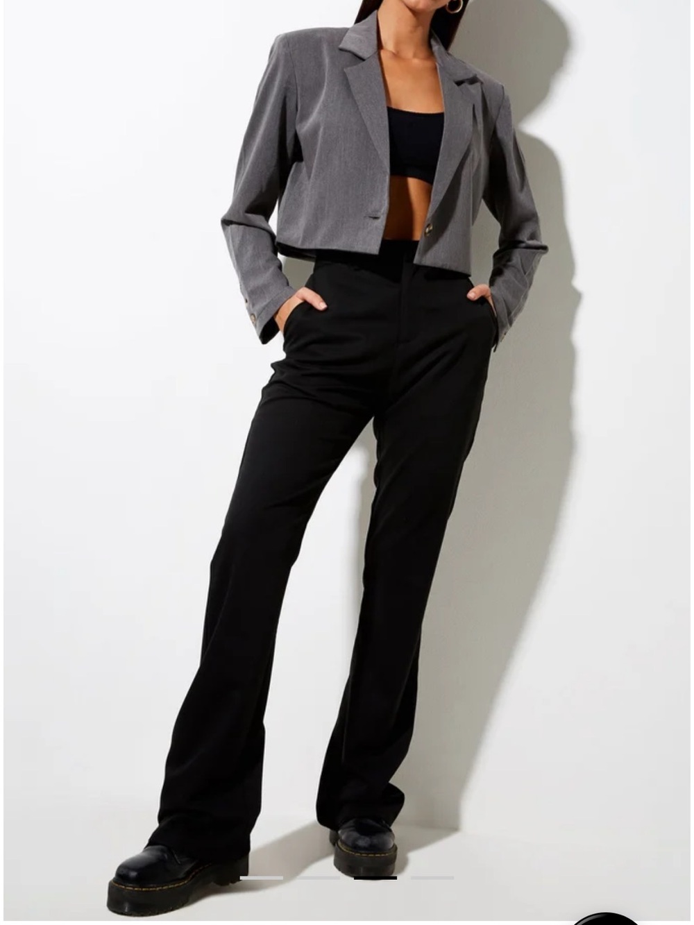 Motel black trouser pants